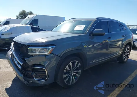 2021 Volkswagen Atlas Cross Sport 3.6L V6 Sel R-Line from USA, damaged, VIN 1V2CE2CA5MC229808